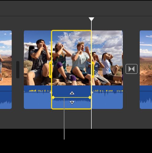 select a portion of the clip | Enhance Video Volume