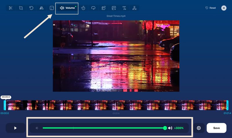 click Save | Enhance Video Volume