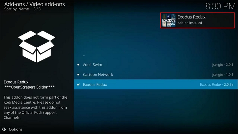 exodus redux 2 | how to download movies on kodi