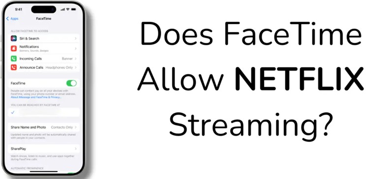 shareplay feature | watch netflix on facetime