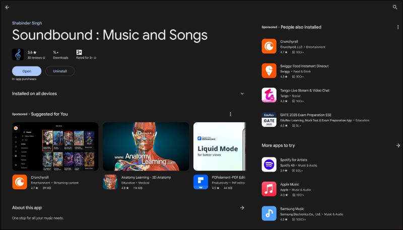 install Soundbound | free Spotify to MP3 converters