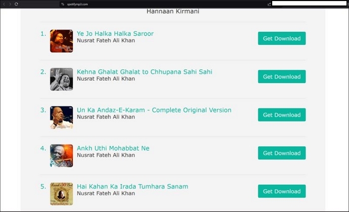 click Get Download | free Spotify to MP3 converters