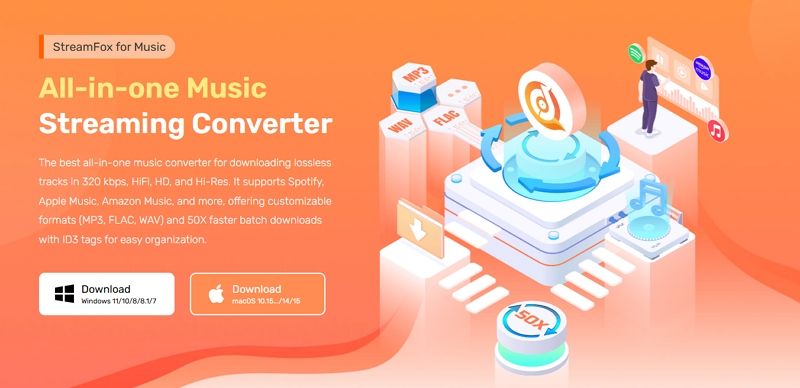 StreamFox for Music | free Spotify to MP3 converters