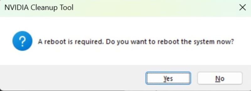 click Yes | GeForce Experience Error Code 0x0003