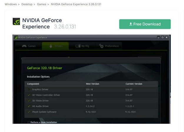 press Free Download | GeForce Experience Error Code 0x0003