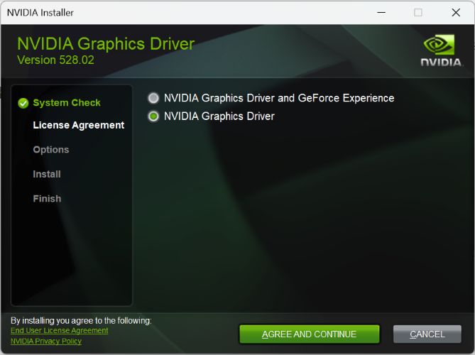 install drivers and GFE | GeForce Experience Error Code 0x0003