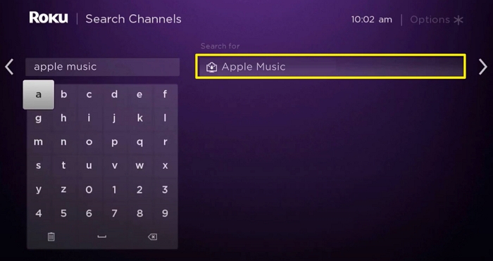 type Apple Music | Play Apple Music on Roku