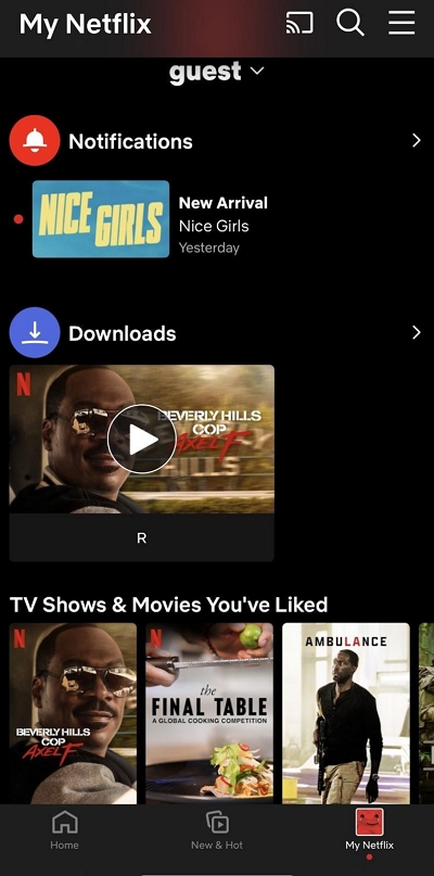 my downloads | delete downloaded netflix movies