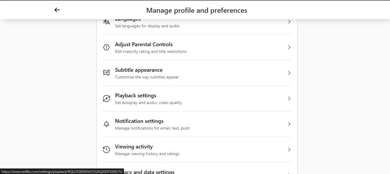 Playback Settings | delete downloaded netflix movies