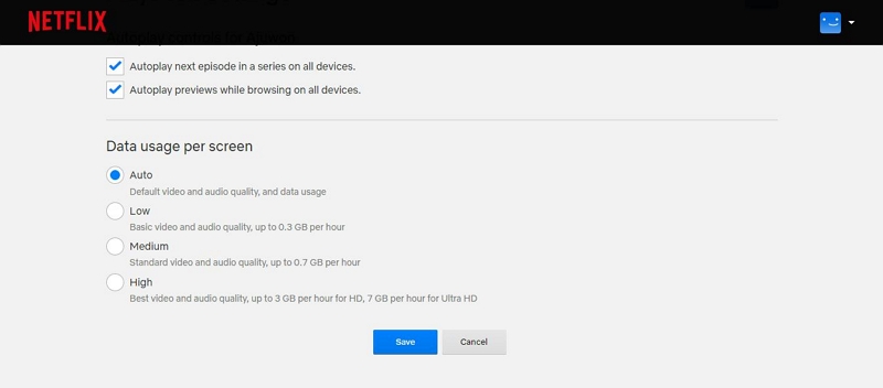Data Usage | delete downloaded netflix movies
