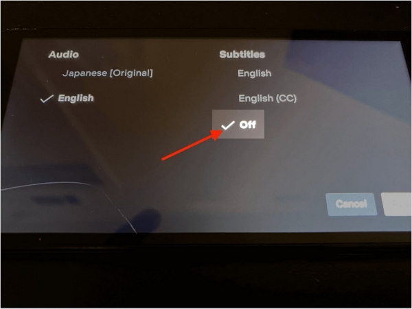turn off the subtitle | turn off subtitles on netflix