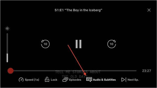 playback controls | turn off subtitles on netflix