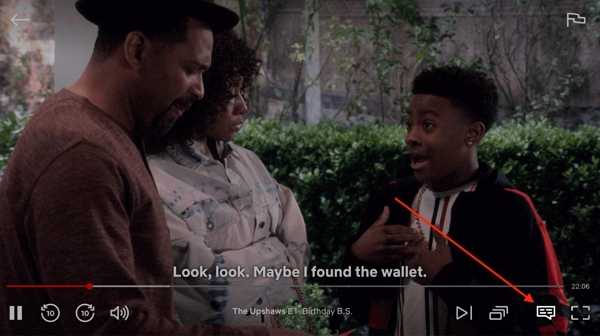 subtitles icon | turn off subtitles on netflix