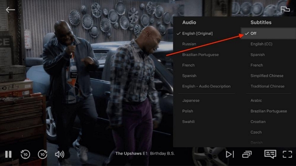 turn it off | turn off subtitles on netflix