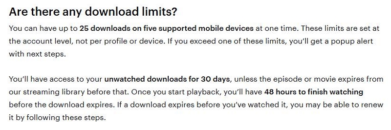 same account | hulu download limit