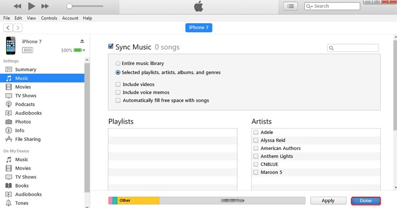 hit Apply | Crossfade YouTube Music