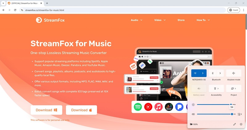 press Fn and volume up | Make Spotify Louder 