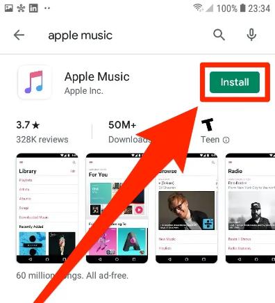 tap Erase iPad | Download Apple Music on Android