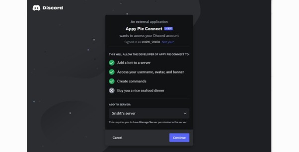 necessary permissions | how to stream youtube on discord 