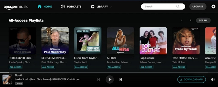 explore playlists | Turn off Shuffle on Amazon Music