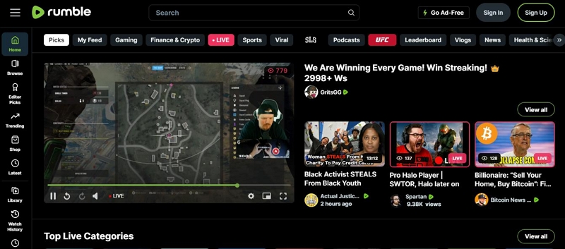 rumble | liveleak alternative