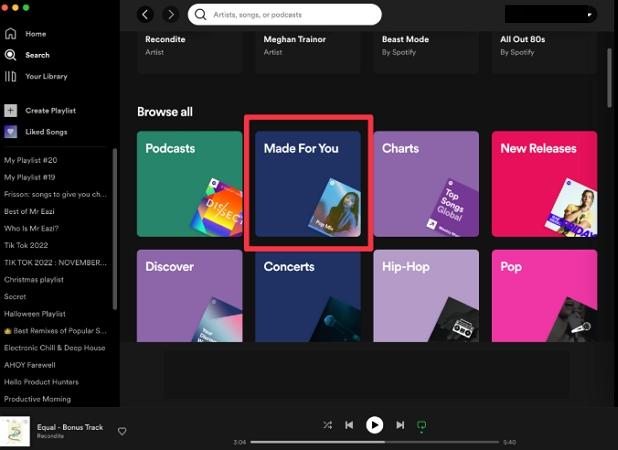 choose Made For You | Spotify On Repeat Playlist