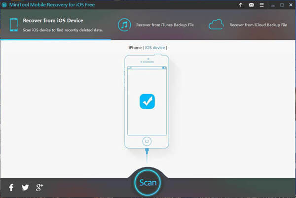 Minitool Mobile Recovery for iOS Free | iphone deleted videos recovery