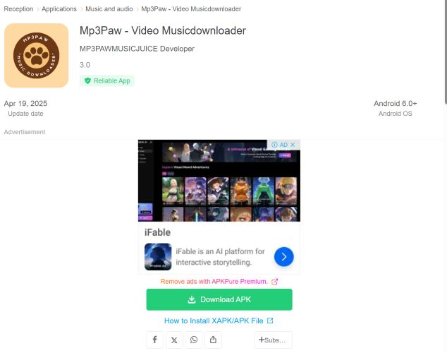MP3Paw XAPK | MP3Paw