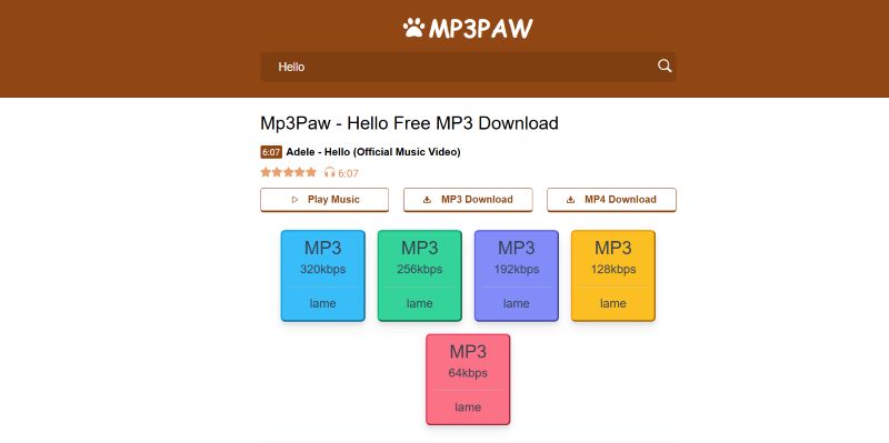 click bitrate | MP3Paw