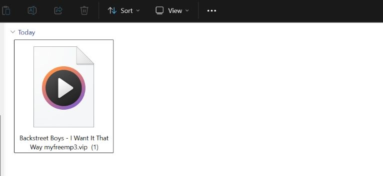 appeared file in Downloads | MyFreeMP3