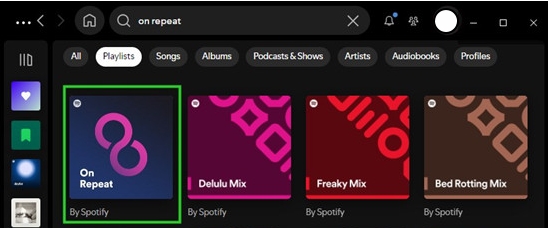 click On Repeat option | Spotify On Repeat Playlist