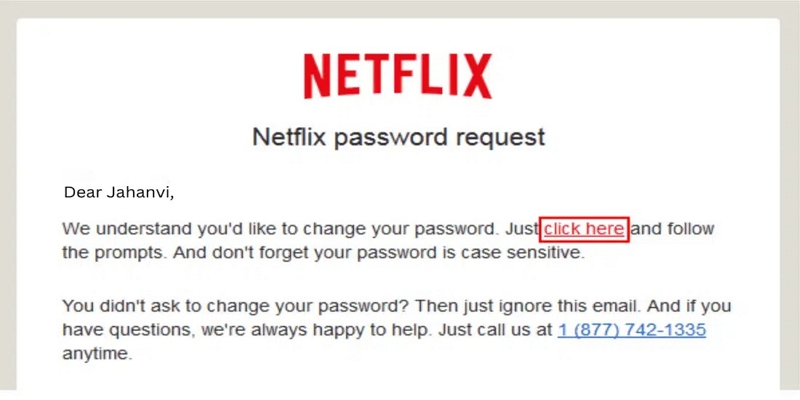 reset your password | password reset netflix
