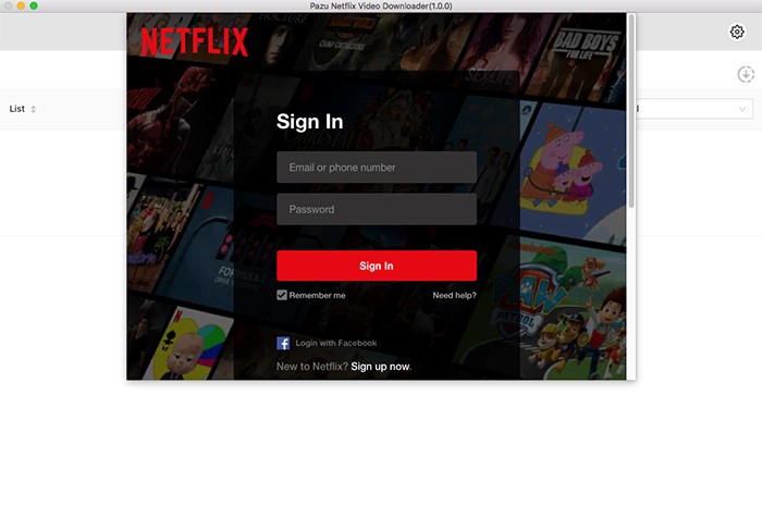 Sign into your Netflix | pazu netflix video downloader review