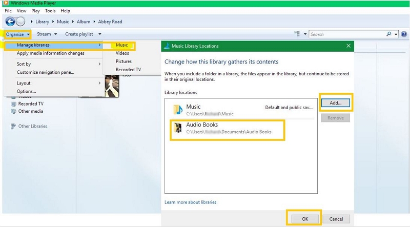 launch Windows Media Player | Play Music Through Mic