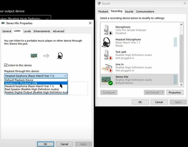 click OK | Play Music Through Mic