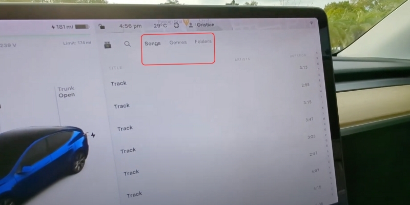 tap songs | Apple Music on Tesla
