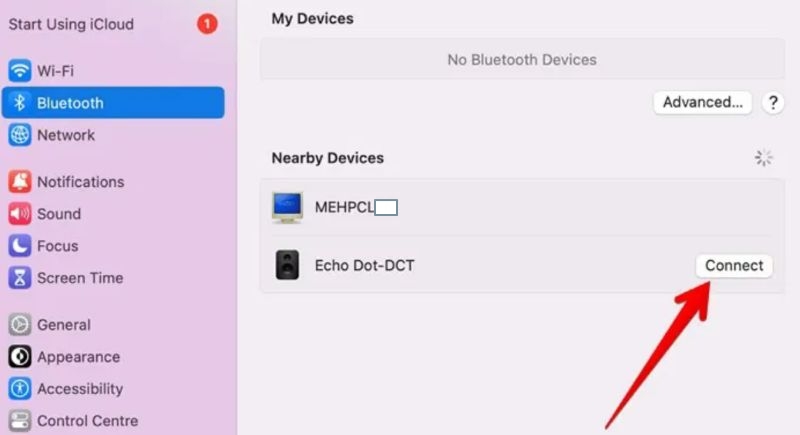 select Bluetooth | Play YouTube Music on Alexa