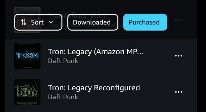 download purchased songs | Turn off Shuffle on Amazon Music