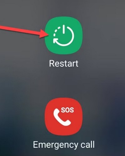 restart Android | Amazon Music Not Downloading