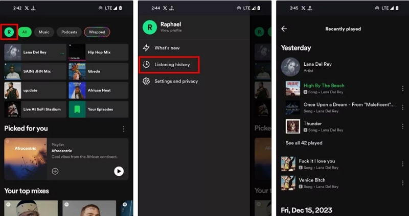 listening history | Spotify Playlist Disappeared