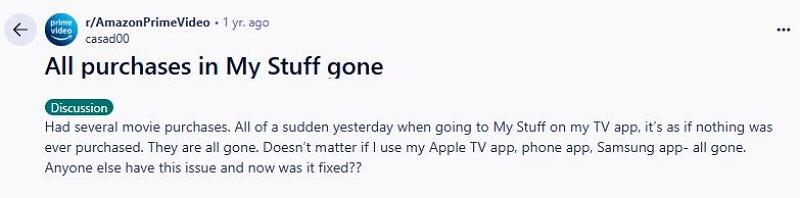 My Stuff | amazon prime video my stuff disappeared