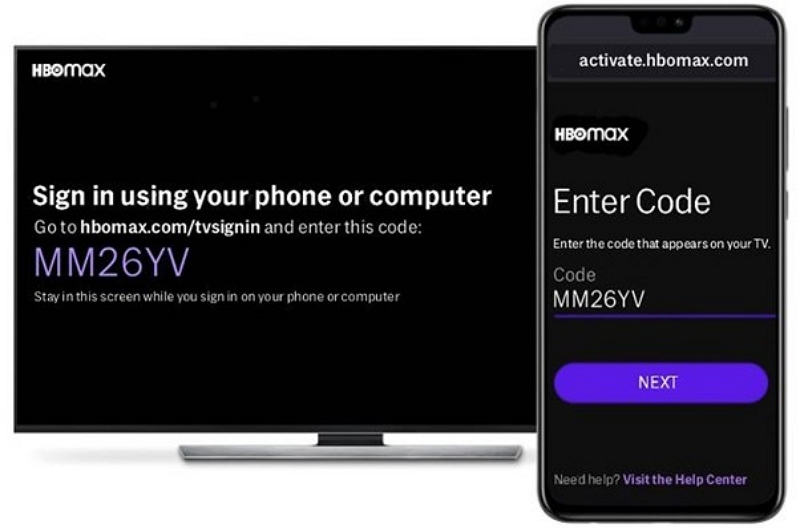 close the app | hbomax/tv sign in