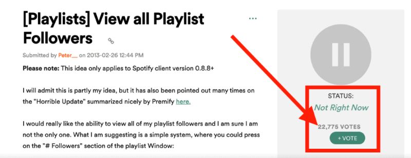 Spotify Community votes | Can You See Who Liked Your Playlist on Spotify