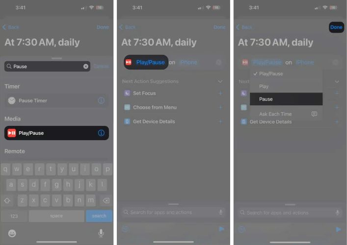 tap Done | Set Sleep Timer on Apple Music