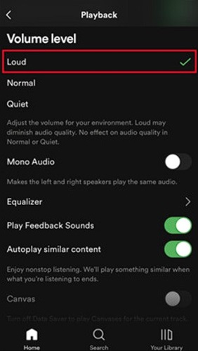 select Loud | Make Spotify Louder 