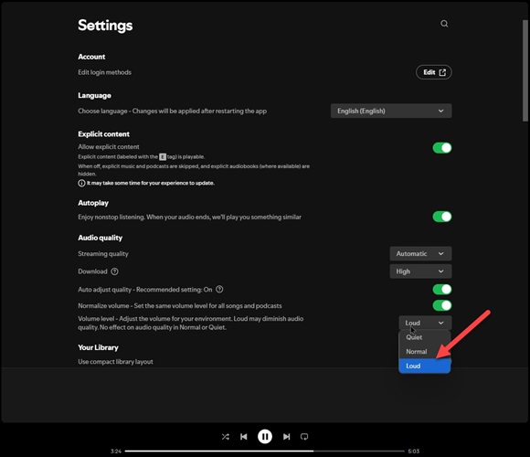 click Volume Level | Make Spotify Louder 