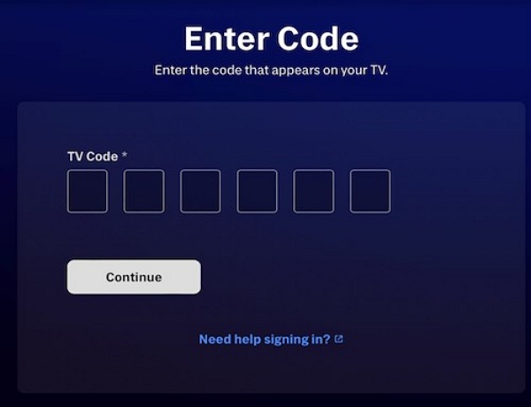 Sign in with a code | hbo max password reset