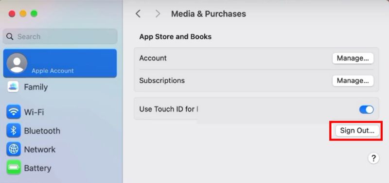 open App Store | Sign out of Apple Music