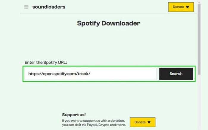 click Search | Soundloaders Spotify Downloader