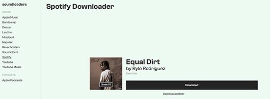 click Download | Soundloaders Spotify Downloader